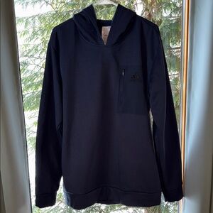 Adidas Navy Hoodie Men’s Large Pullover Sweatshirt Athletic